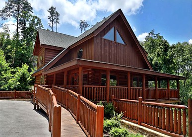 Luxury Log Cabin Rental with Private Hot Tub in Smoky Mountains of Sevierville, Tennessee - glamping.directory