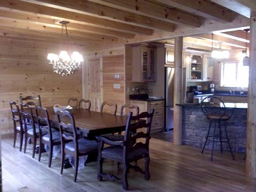 Magnificent Log Cabin for a Family Winter Getaway in the Catskills, New York - Parksville, New York - glamping.directory