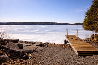 Quiet Waterfront Cabin with Fireplace, Porch & Nature All Around in Greenville, Maine - Greenville, Maine - glamping.directory