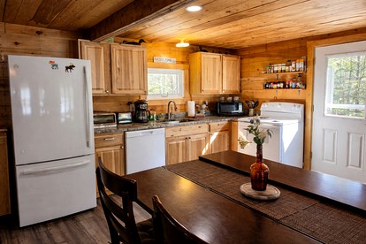 Quiet Waterfront Cabin with Fireplace, Porch & Nature All Around in Greenville, Maine - Greenville, Maine - glamping.directory