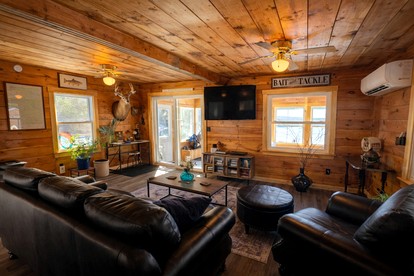 Quiet Waterfront Cabin with Fireplace, Porch & Nature All Around in Greenville, Maine - Greenville, Maine - glamping.directory