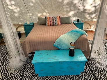 Romantic Bell Tent with Spa Perfect for Couples in Georgia - Hampton, Georgia - glamping.directory
