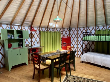 Beautiful Upstate New York Luxury Camping Yurt on a Farm - Granville, New York - glamping.directory