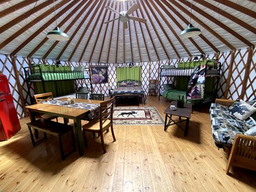 Beautiful Upstate New York Luxury Camping Yurt on a Farm - Granville, New York - glamping.directory