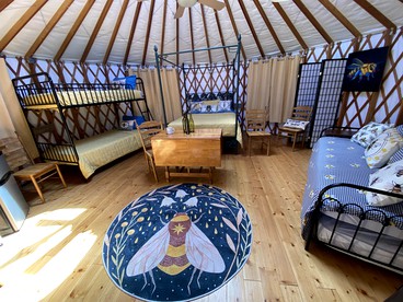 Beautiful Upstate New York Luxury Camping Yurt on a Farm - Granville, New York - glamping.directory