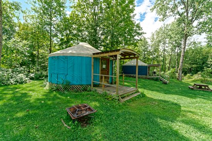 Beautiful Upstate New York Luxury Camping Yurt on a Farm - Granville, New York - glamping.directory
