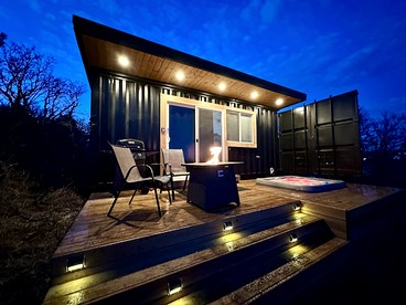 Creekside Container Glamping for a Nature Escape in Monument, Colorado - glamping.directory