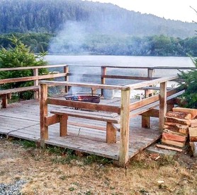 Cozy Cabin with a Private Deck in Klamath, CA - Klamath, California - glamping.directory