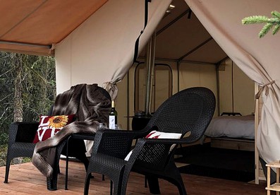 Secluded Two-Person Tent for a Luxury Camping Getaway in Soldotna, Alaska - Soldotna, Alaska - glamping.directory