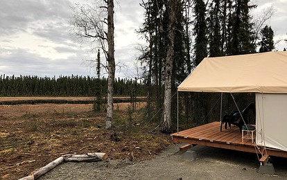 Secluded Two-Person Tent for a Luxury Camping Getaway in Soldotna, Alaska - glamping.directory