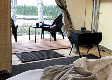 Secluded Two-Person Tent for a Luxury Camping Getaway in Soldotna, Alaska - Soldotna, Alaska - glamping.directory