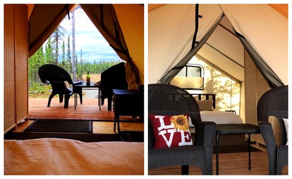 Secluded Two-Person Tent for a Luxury Camping Getaway in Soldotna, Alaska - Soldotna, Alaska - glamping.directory