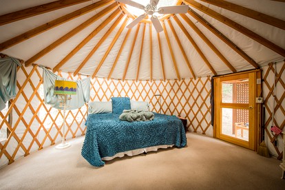 Tranquil Yurt Rental for Two with Soothing Interior on Ranch near San Luis Obispo - Cayucos, California - glamping.directory