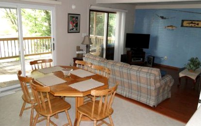 Spacious Lakefront Cabin Getaway on Family Campsite, Central Wisconsin - Wild Rose, Wisconsin - glamping.directory