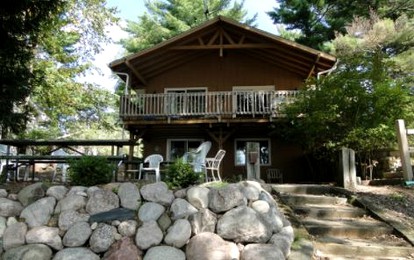 Spacious Lakefront Cabin Getaway on Family Campsite, Central Wisconsin - glamping.directory
