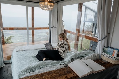 Incredible Container with Rooftop and Beautiful Sunset Views in Georgia - Rising Fawn, Georgia - glamping.directory