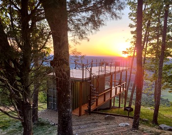 Incredible Container with Rooftop and Beautiful Sunset Views in Georgia - glamping.directory