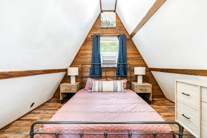 Traditional A-Frame Cabin with Stunning Views, Hot Tub, Deck, Grill and Fire Pit Near Cacapon State Park in Berkeley Springs, WV - Berkeley Springs , West Virginia - glamping.directory