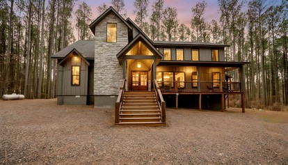 Luxury Forest Cabin with Hot Tub, Fire Pit & Game Room Near Broken Bow Lake, Broken Bow, Oklahoma - glamping.directory