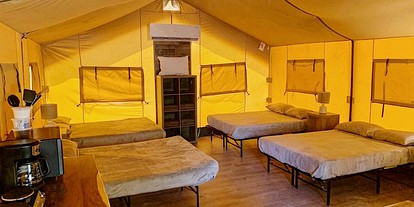 Charming Safari Tent with Fire Pit and Barbecue in Staples, Texas - Staples, Texas - glamping.directory