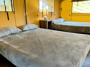 Charming Safari Tent with Fire Pit and Barbecue in Staples, Texas - Staples, Texas - glamping.directory