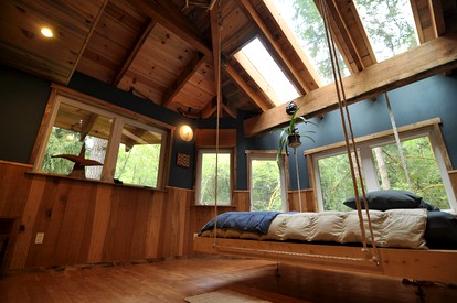 Remarkable Environmentally-Friendly Cabin in Secluded Woodlands near Pacific Ocean, Oregon - Coos Bay, Oregon - glamping.directory