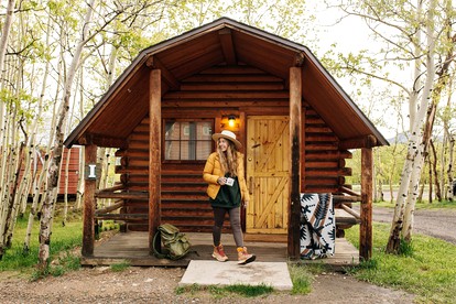 Colorado Glamping Adventures in Golden Gate Canyon Park, in this Cute Cabin Rental - glamping.directory