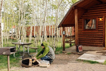 Colorado Glamping Adventures in Golden Gate Canyon Park, in this Cute Cabin Rental - Black Hawk, Colorado - glamping.directory