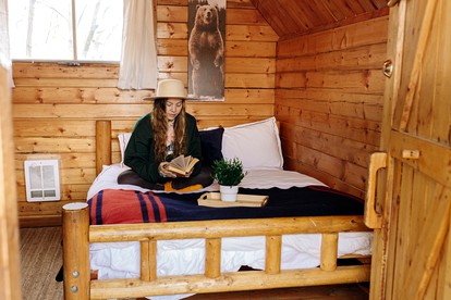 Colorado Glamping Adventures in Golden Gate Canyon Park, in this Cute Cabin Rental - Black Hawk, Colorado - glamping.directory