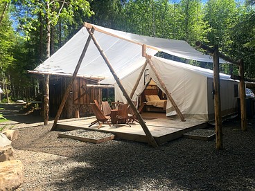 Beautiful Safari Tent near Olympic National Park for an Amazing Glamping Experience near Forks, Washington - glamping.directory