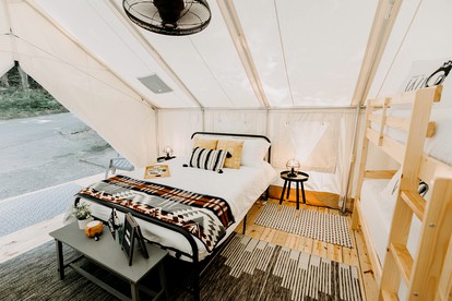 Unicoi State Park Safari Tent, Ideal for a Pet Friendly Eco Adventure - Helen, Georgia - glamping.directory