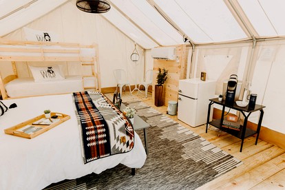 Unicoi State Park Safari Tent, Ideal for a Pet Friendly Eco Adventure - Helen, Georgia - glamping.directory