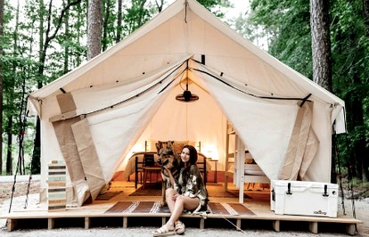 Unicoi State Park Safari Tent, Ideal for a Pet Friendly Eco Adventure - glamping.directory