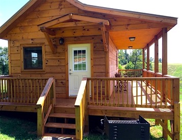 Modern and Romantic Cabin Rental for Couples near Cascade Falls, North Carolina - glamping.directory
