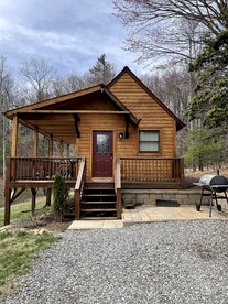 Modern and Romantic Cabin Rental for Couples near Cascade Falls, North Carolina - Purlear, North Carolina - glamping.directory