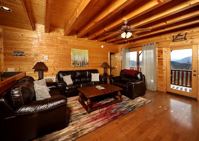 Dog-Friendly Log Cabin with Theater Room for Group Getaway in Sevierville, Tennessee - Sevierville, Tennessee - glamping.directory