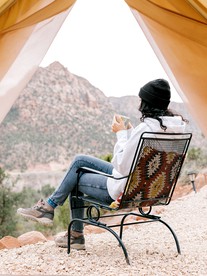 Dry Glamping Tent Near Zion National Park, Ideal for Couples - Hildale, Utah - glamping.directory