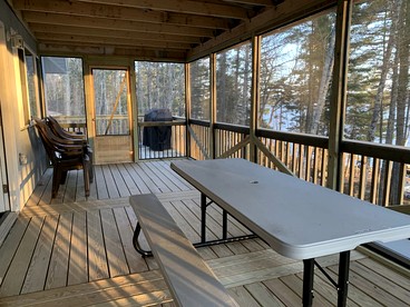 Amazing Lakefront Cottage with Fire Pit in Orland, Maine - Orland, Maine - glamping.directory