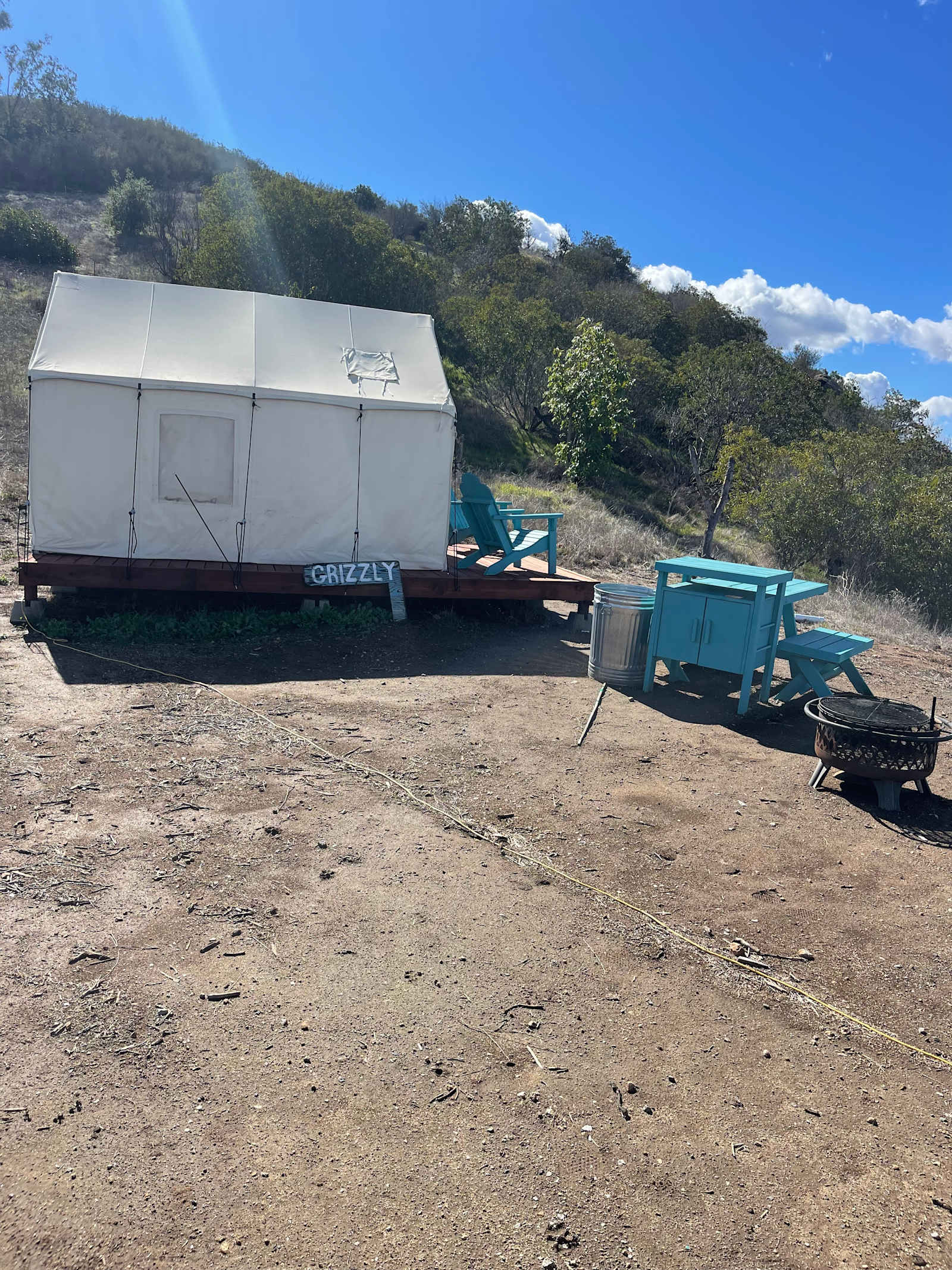 Fallbrook View Glamping Tent - Rainbow, California - glamping.directory