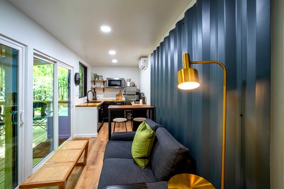Minimalist Luxury: Fully Equipped Modern Container, Hidden Getaway near Lake Livingston, TX - Polk County, Texas - glamping.directory