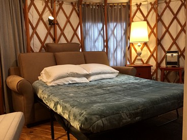 Modern Countryside Yurt Rental in Waterville, Upstate New York - Waterville, New York - glamping.directory