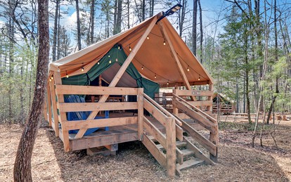 Discover the Best Glamping in Georgia with a Stay in This Safari Tent - Suches, Georgia - glamping.directory