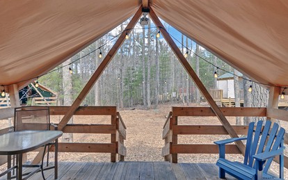 Discover the Best Glamping in Georgia with a Stay in This Safari Tent - Suches, Georgia - glamping.directory