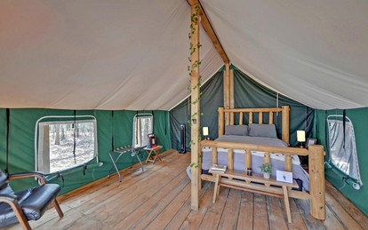 Discover the Best Glamping in Georgia with a Stay in This Safari Tent - Suches, Georgia - glamping.directory