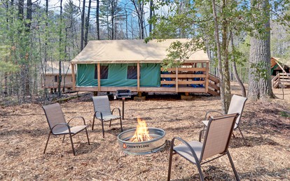 Discover the Best Glamping in Georgia with a Stay in This Safari Tent - Suches, Georgia - glamping.directory