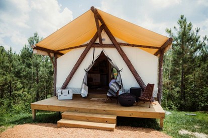 Gorgeous Safari Tent with Sauna Perfect for a Couple Retreat in Kentucky - glamping.directory