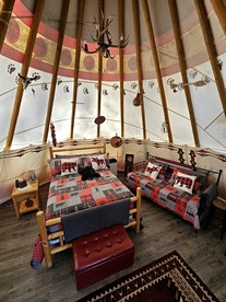 Incredible Tipi for a Unique Glamping Getaway with Stunning Mountain Views in Whittier, North Carolina - US, North Carolina - glamping.directory