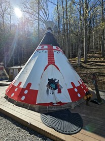 Incredible Tipi for a Unique Glamping Getaway with Stunning Mountain Views in Whittier, North Carolina - glamping.directory