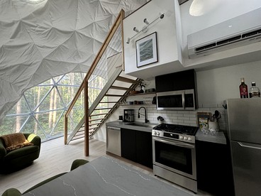 Luxury Private Dome with Spa and Fire Pit in Benzonia, Michigan - Vacation Home - Joyfield Township, Michigan - glamping.directory