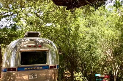 Modern Airstream Rental for Three on the Llano River in Mason, Texas - glamping.directory